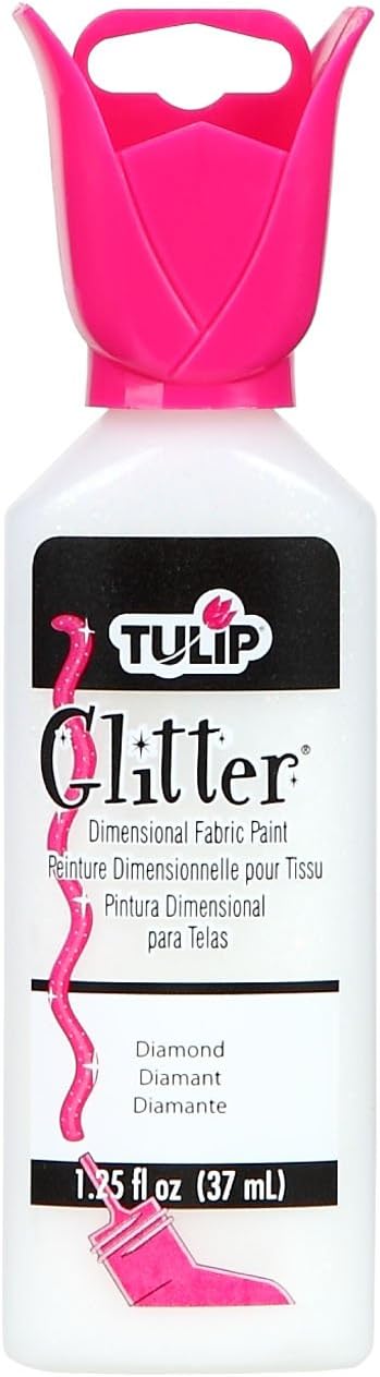 Tulip Dimensional Fabric Paint 1-1/4 Ounces-Glitter-Diamond by Tulip