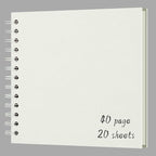DIY Scrapbook Album 8x8 Inch, Hardcover Kraft Paper Scrap Book Photo Album by Sprsthai