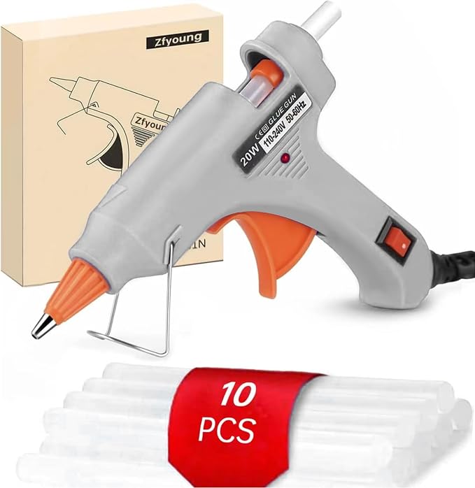 Mini Hot Glue Gun 10pcs Glue Stick Hot Glue Gun Set by ZFYOUNG