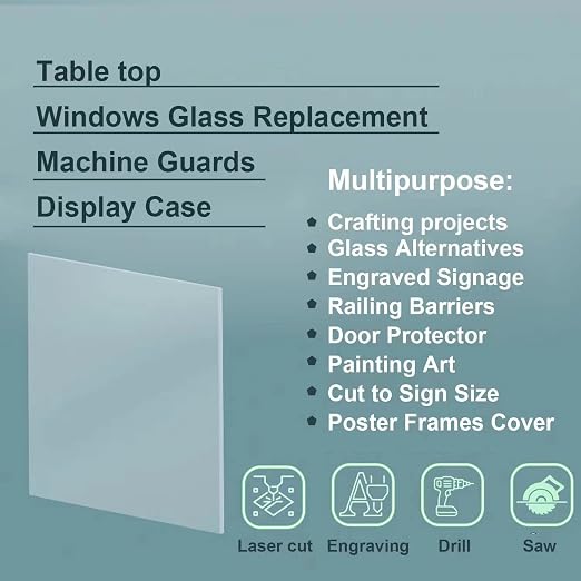 24x48 Plexiglass Sheets 1/4 inch Thick Clear 24x48 Acrylic Plexiglass Sheet 1/4 - Image 7