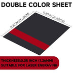 5PCS Laser Engraving Double Color ABS Plastic Sheet, Two-Tone Laserable - Image 2