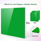 Adrattnay Green Acrylic Sheets 1/8" Thick, - Image 2
