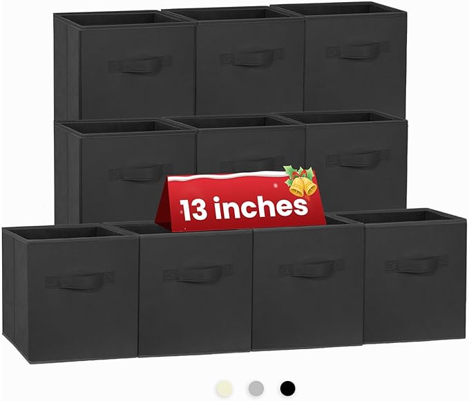 Large Storage Cubes- 13 Inch Cube Storage Bins by Criusia