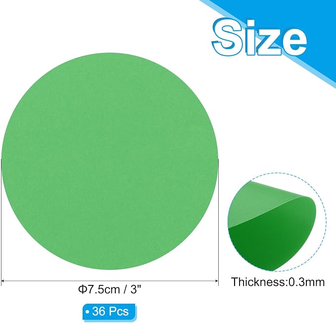 PATIKIL 3inch Circle Card Stock - Image 2