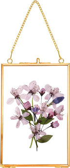 REDHUGO Hanging Pressed Flower Frames, Double Glass Floating Picture Frame by REDHUGO