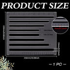 MAYJOYDIY Acrylic Zipper Quilting Template 4 Sizes Zipper Pocket Template - Image 2