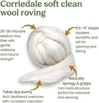 Natural Wool roving, 8 OZ. Best - Image 2