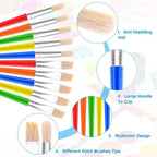 Anezus 30 Kids Paint Brushes Set - Image 5