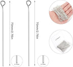 200 Pcs 70mm/2.76 Inch 21 Gauge Eye Pins - Image 2