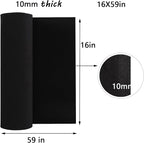 AMZQNART EVA Foam 10mm, Cosplay Foam Roll 16 x 59in Black, Suitable - Image 2