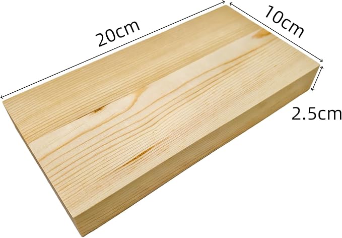 6PCS Rectangle Wood Boards Unfinished Wood Blocks - Image 3