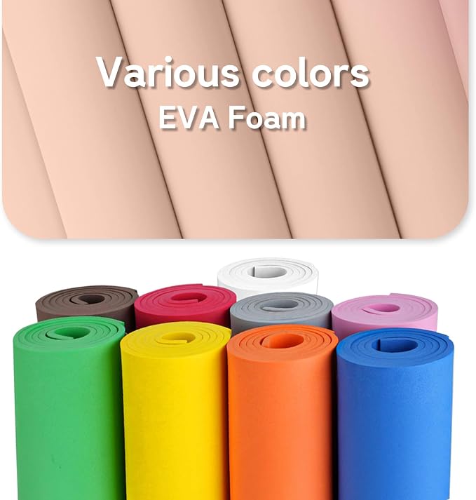 Do²ping Beige Eva Foam Sheets Roll, 10mm EVA Craft Foam 39''x13.9'' High - Image 6