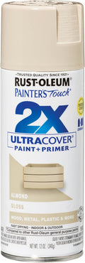 Rust-Oleum Painter's Touch 2X Ultra Cover Spray Paint, Gloss Almond | Indoor by Rust-Oleum