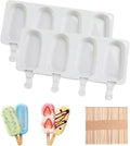Popsicles Molds, Reusable Silicone Ice Pop Cream Cakesicle Maker Mold 4 Cavities by Unknown