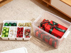 Citylife 32QT 4-Pack Clear Craft Storage Box Buildable Lid Removable Tray | - Image 9