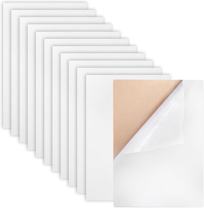 Caydo 12PCS White Self Adhesive Felt Sheets, Felt by Caydo