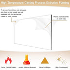 Clear Acrylic Sheet Plexiglass, 1/4" Thick Cast Acrylic Glass Sheet, Plexiglass - Image 3