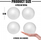 Styrofoam Balls 6 Inch, DIY Craft Giant Foam Ball - Image 2