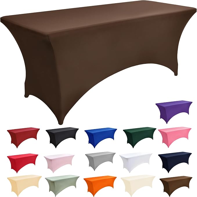 2-Pack 8ft Spandex Table Covers - Image 3