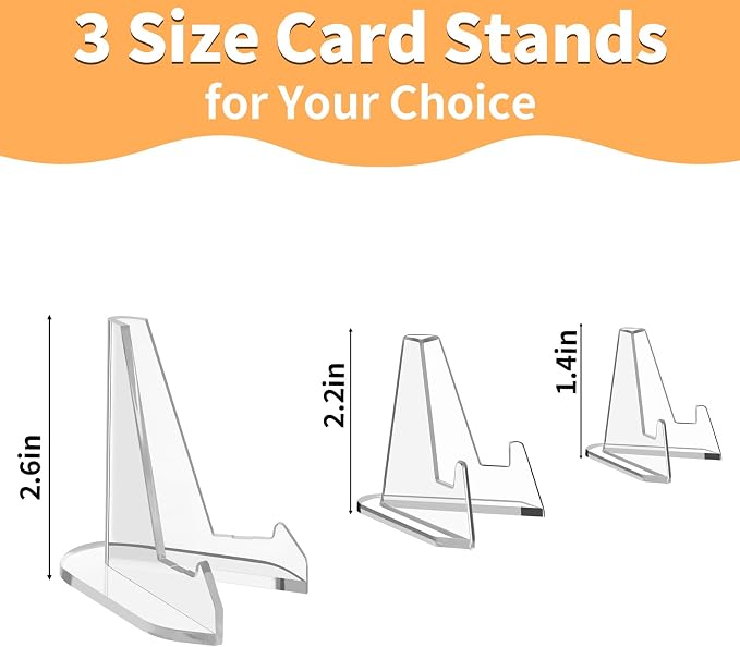 NIUBIER Card Display Stand, Arcylic Card Holder, Display Sport Trading Graded - Image 8