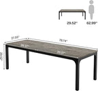Tribesigns 78.7 Inches Extra Long Computer Desk 2 Person Desk, Double Long Desk - Image 2