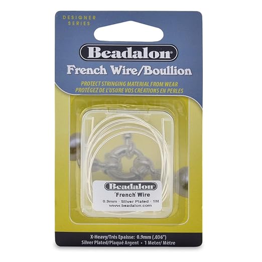 Beadalon French Wire, 0.90 mm / .036 in, 1 Meter by Beadalon
