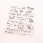 Butterflies Clear Stamps Silicone Stamp Cards - Image 5
