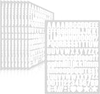1550 Pieces 10 Sheets Letter Stickers, Vinyl Mailbox Numbers Alphabet Stickers by Llewyn