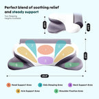 DUMOS Cervical Neck Pillow for Sleeping, Cooling Ergonomic Memory Foam Pillow - Image 8