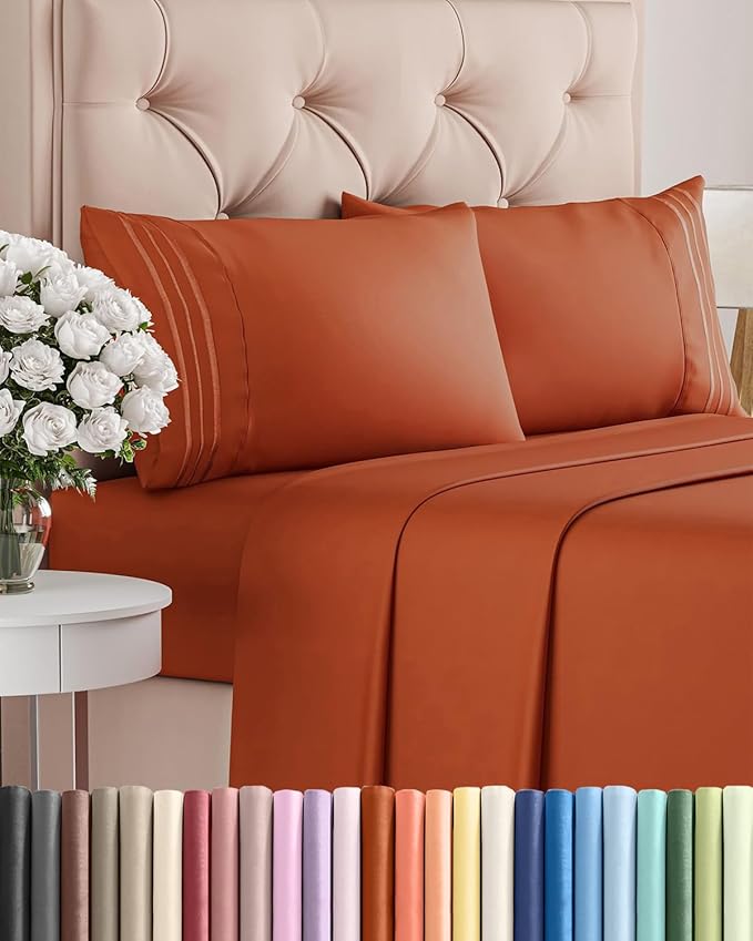 Cal King Size 4 Piece Sheet Set by CGKUnlimited