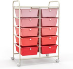 Giantex 10 Drawers Rolling Cart, Classroom Organizers, Storage Cart - Image 10