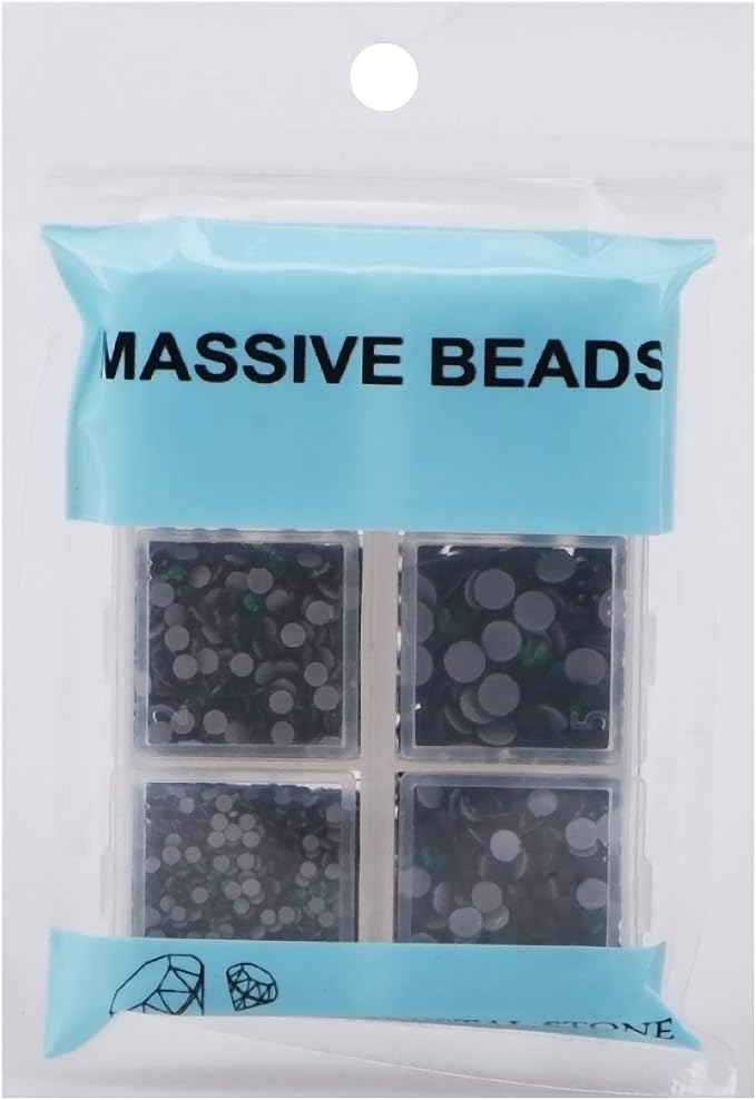 4000pcs Mixed Size Hot Fix Round Crystals Gems Glass Stones Hotfix Flat Back - Image 4