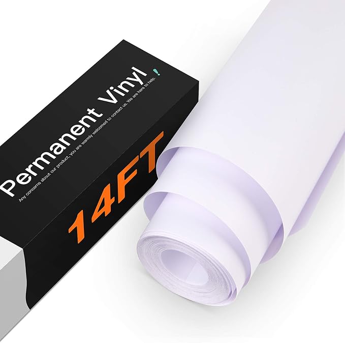 HTVRONT White Permanent Vinyl by HTVRONT