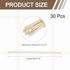 MECCANIXITY 30Pcs 7.9" Natural Wood Log Sticks, 0.2" to 0.4" Dia Wooden Craft - Image 2