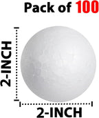 100 Pack 2'' Foam Balls - Image 2