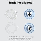 MAIRUI Wired Earbud Case Earphone Headphone Cord Organizer Earbuds Wrap Soft - Image 4