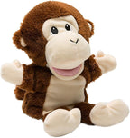 HollyHOME Hand Puppets Monkey Animal Puppets Zoo Plush Animal Toys 13 Inches - Image 4