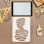 FINGERINSPIRE 4PCS Women Stencils 8.3x11.7 Inch Artistic Female Painting - Image 3