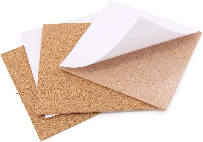 40 Pcs Square Self-Adhesive Cork Sheets - Image 3