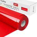 VinylRus Heat Transfer Vinyl-12” x 35FT Red Iron on Vinyl Roll by VinylRus