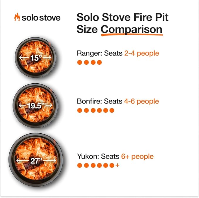 Solo Stove Yukon 2.0 + Stand, 27 Inch Smokeless Fire Pit – Portable Stainless - Image 3