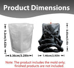 Demon Claw Skull Shape Candle Molds, Gothic Weird Silicone Mold - Image 2