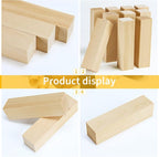 10 Pack Basswood Carving Blocks, Unfinished Wood Whittling Blocks - Image 3