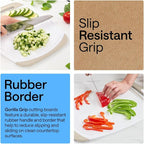 GORILLA GRIP BPA-Free Reversible Kitchen Cutting Board Set of 3, US Designed - Image 3