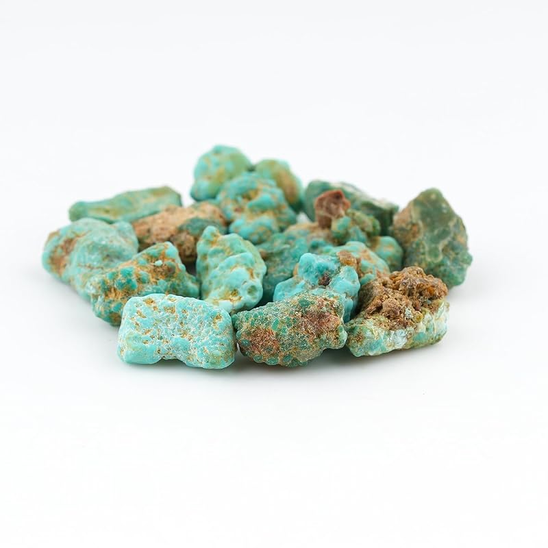 ColouredRocks 50 carats. Tibetan Turquoise Crystals, Raw Stones, Rough Gemstones - Image 4