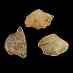 ColouredRocks 3pcs Libyan Desert Glass, Raw Golden Tektite Crystals, Loose - Image 4