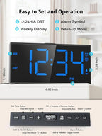 Vibrating Alarm Clock for Heavy Sleepers – Loud Bed Shaker, Dual Alarms - Image 5