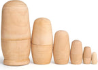 Koogel 6 Set Blank Nesting Dolls, Unfinished Wood Crafts Russian Dolls by KOOGEL