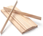 Wooden Dowels for Crafts, Wood Trim Wood Strips Slats for Wall 1/8" × 1" × 12" by Coowayze