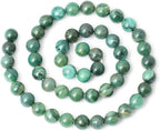 45PCS 8mm Natural Verdite Stone African Jade Gemstone Round Loose Beads - Image 2